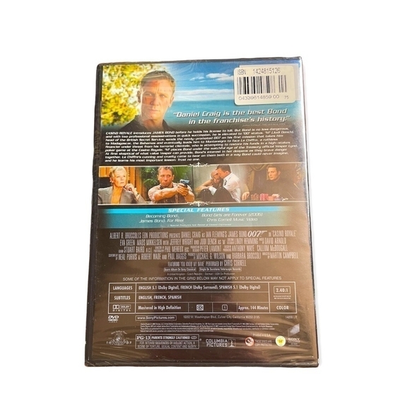 NIB 007 Casino Royale James Bond DVD Movie - Picture 2 of 2